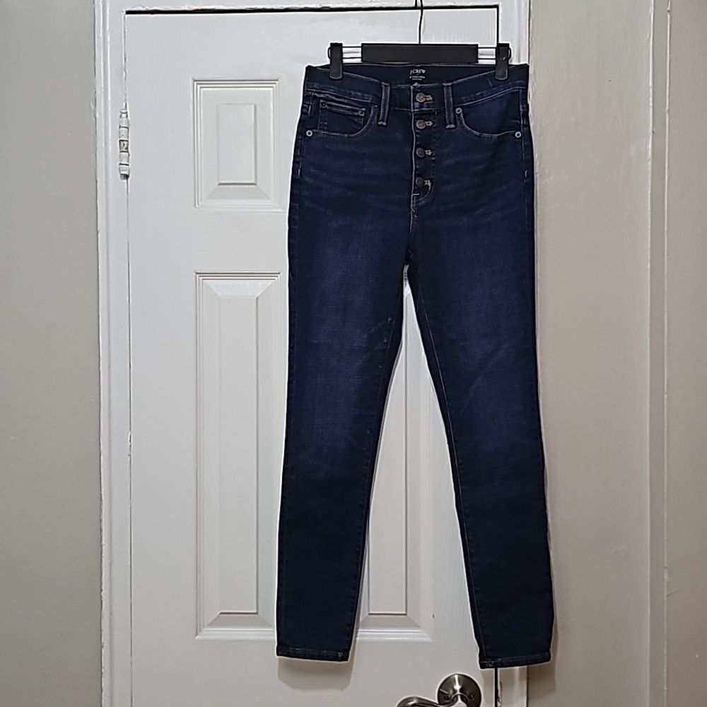 J-Crew High Rise Skinny Blue Jeans